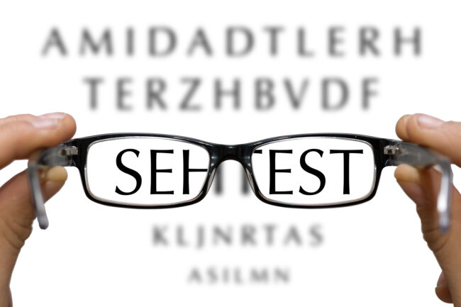 Terminvereinbarungen bei Sehtests